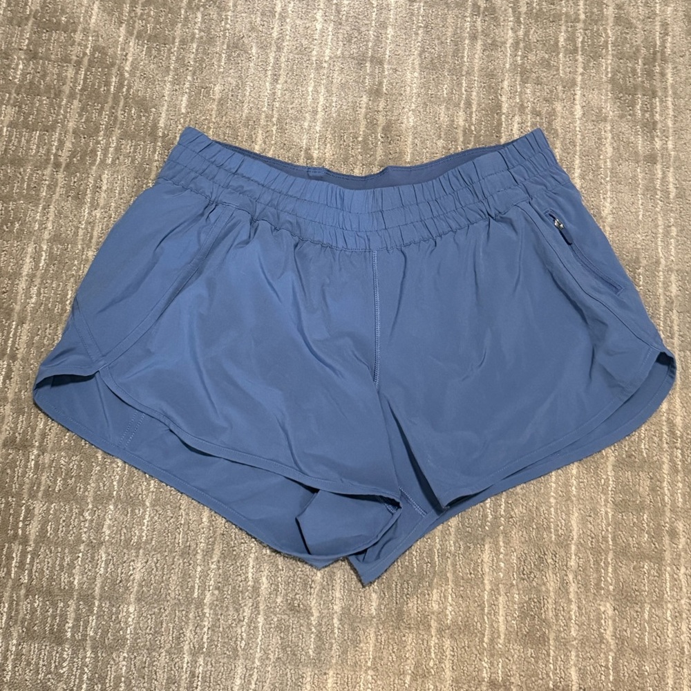 Lululemon Athletica Tracker Shorts Grayish Blue 14